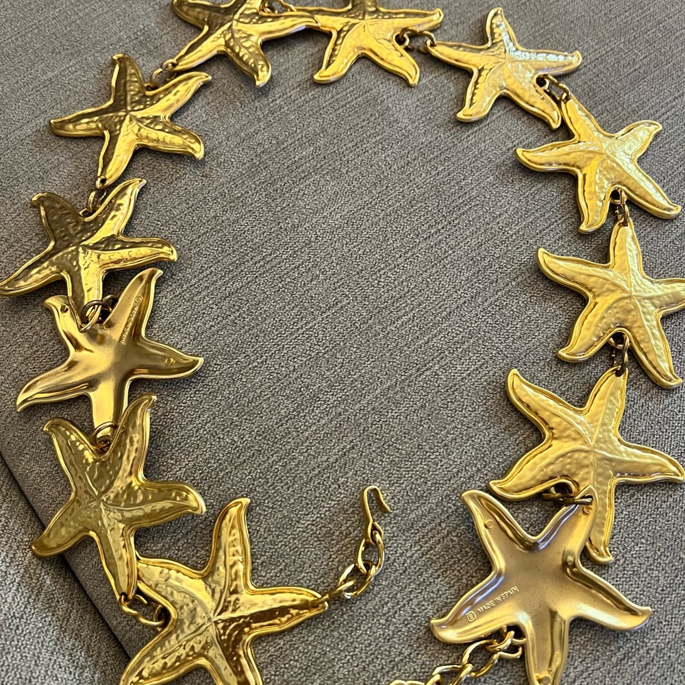 Golden Starfish Belt 33.5”, Great Quality, Made in Spain